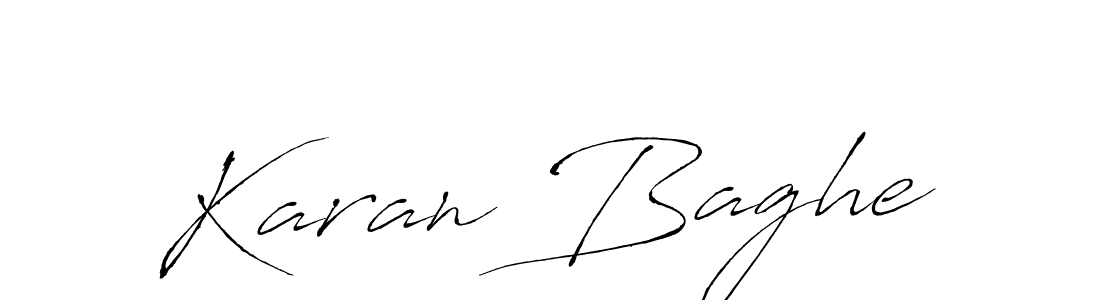 Design your own signature with our free online signature maker. With this signature software, you can create a handwritten (Antro_Vectra) signature for name Karan Baghe. Karan Baghe signature style 6 images and pictures png