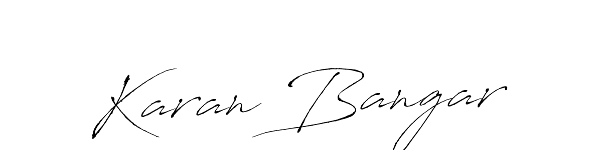 You should practise on your own different ways (Antro_Vectra) to write your name (Karan Bangar) in signature. don't let someone else do it for you. Karan Bangar signature style 6 images and pictures png