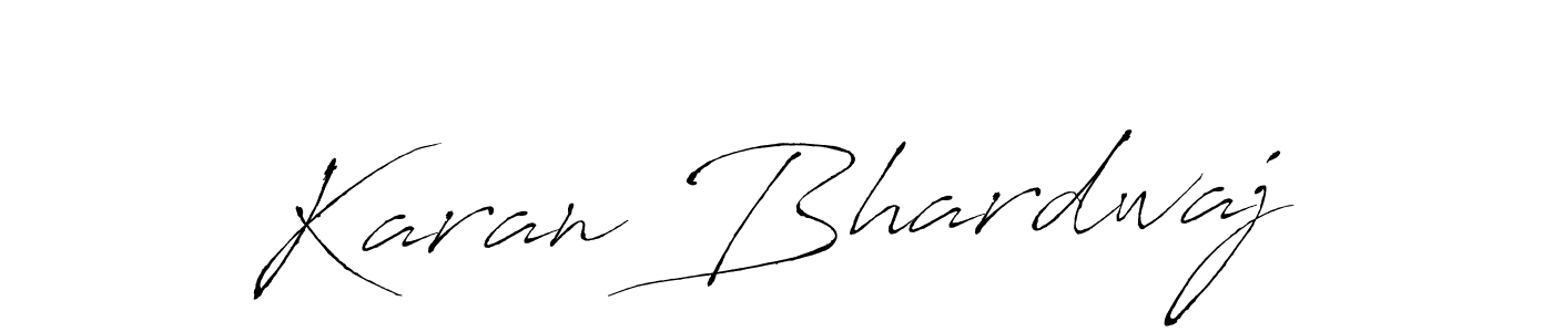 Make a beautiful signature design for name Karan Bhardwaj. With this signature (Antro_Vectra) style, you can create a handwritten signature for free. Karan Bhardwaj signature style 6 images and pictures png