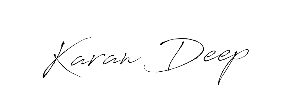 It looks lik you need a new signature style for name Karan Deep. Design unique handwritten (Antro_Vectra) signature with our free signature maker in just a few clicks. Karan Deep signature style 6 images and pictures png