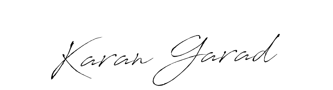 Create a beautiful signature design for name Karan Garad. With this signature (Antro_Vectra) fonts, you can make a handwritten signature for free. Karan Garad signature style 6 images and pictures png