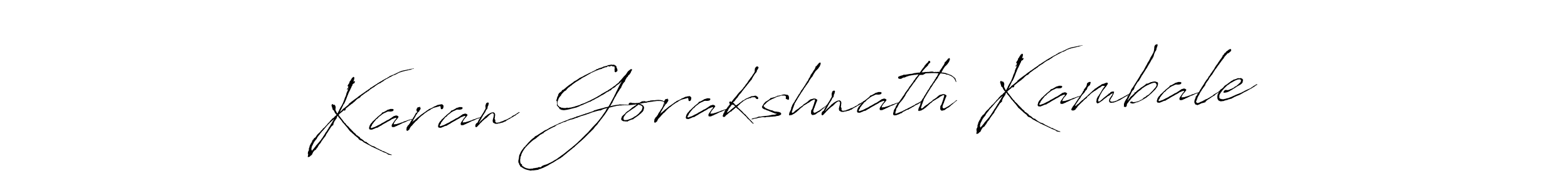 Use a signature maker to create a handwritten signature online. With this signature software, you can design (Antro_Vectra) your own signature for name Karan Gorakshnath Kambale. Karan Gorakshnath Kambale signature style 6 images and pictures png