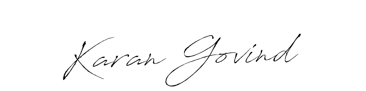 How to make Karan Govind name signature. Use Antro_Vectra style for creating short signs online. This is the latest handwritten sign. Karan Govind signature style 6 images and pictures png