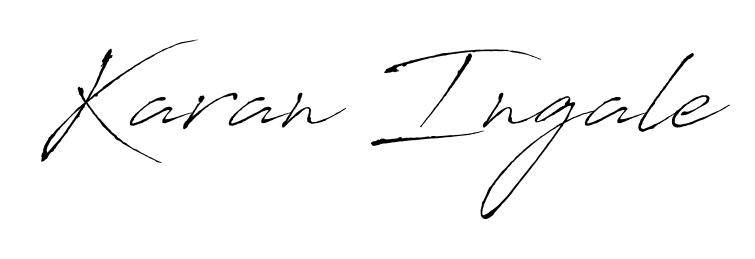 Once you've used our free online signature maker to create your best signature Antro_Vectra style, it's time to enjoy signing your documents with Karan Ingale name. Karan Ingale signature style 6 images and pictures png