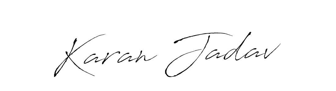 Also we have Karan Jadav name is the best signature style. Create professional handwritten signature collection using Antro_Vectra autograph style. Karan Jadav signature style 6 images and pictures png