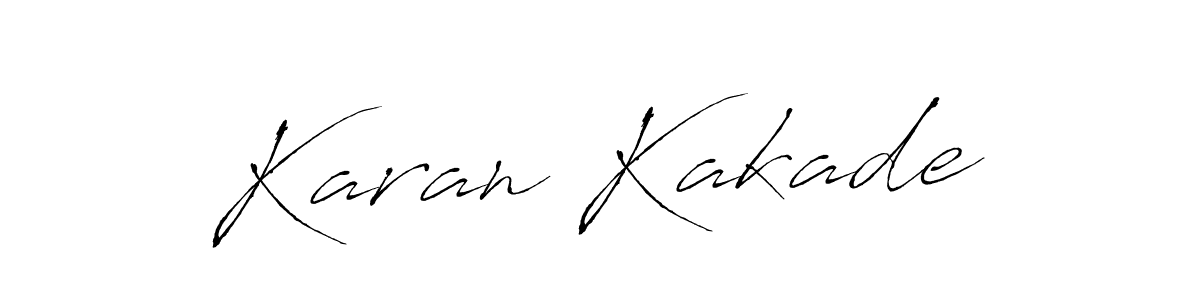 Make a beautiful signature design for name Karan Kakade. With this signature (Antro_Vectra) style, you can create a handwritten signature for free. Karan Kakade signature style 6 images and pictures png