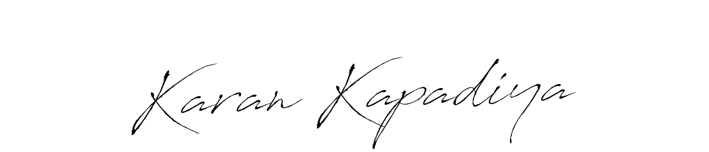 Antro_Vectra is a professional signature style that is perfect for those who want to add a touch of class to their signature. It is also a great choice for those who want to make their signature more unique. Get Karan Kapadiya name to fancy signature for free. Karan Kapadiya signature style 6 images and pictures png