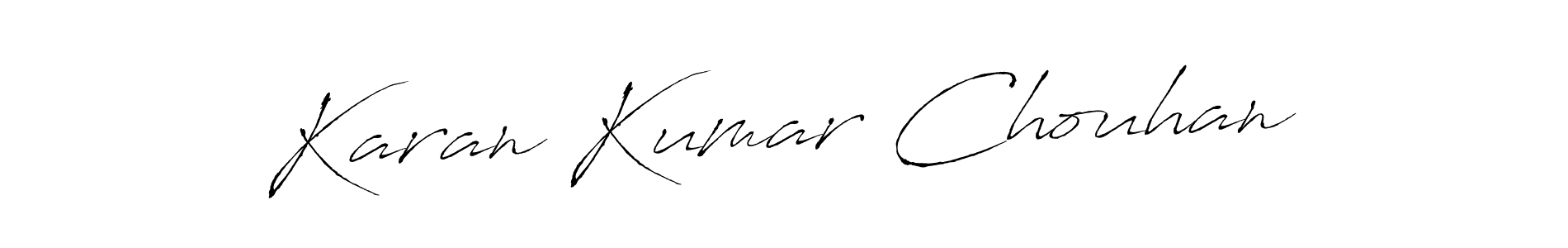 How to make Karan Kumar Chouhan signature? Antro_Vectra is a professional autograph style. Create handwritten signature for Karan Kumar Chouhan name. Karan Kumar Chouhan signature style 6 images and pictures png