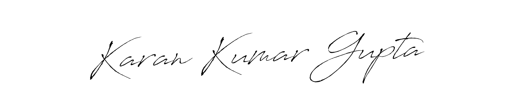 Create a beautiful signature design for name Karan Kumar Gupta. With this signature (Antro_Vectra) fonts, you can make a handwritten signature for free. Karan Kumar Gupta signature style 6 images and pictures png