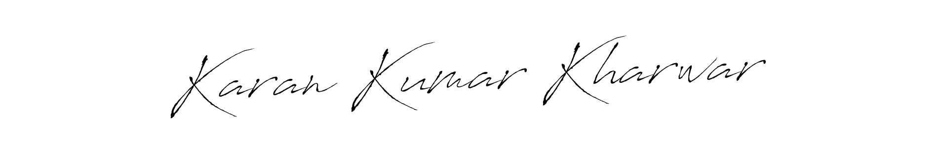 Similarly Antro_Vectra is the best handwritten signature design. Signature creator online .You can use it as an online autograph creator for name Karan Kumar Kharwar. Karan Kumar Kharwar signature style 6 images and pictures png