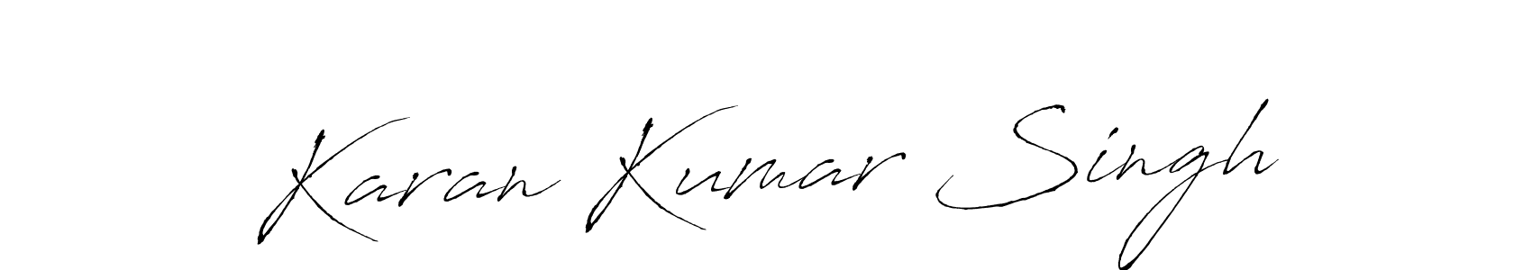 The best way (Antro_Vectra) to make a short signature is to pick only two or three words in your name. The name Karan Kumar Singh include a total of six letters. For converting this name. Karan Kumar Singh signature style 6 images and pictures png