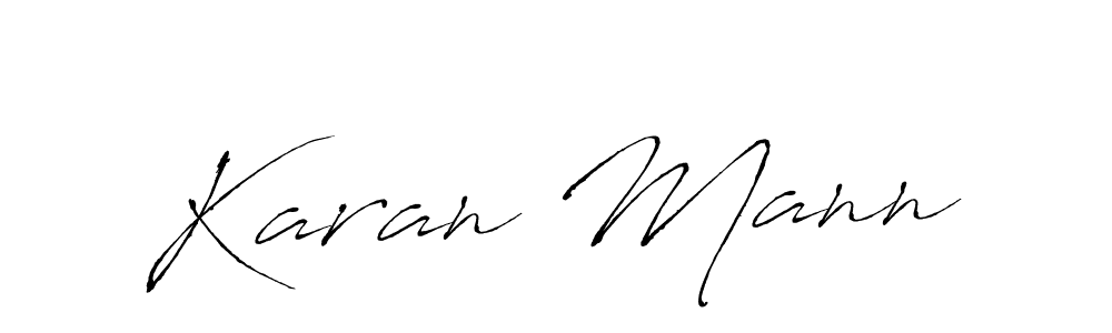 Create a beautiful signature design for name Karan Mann. With this signature (Antro_Vectra) fonts, you can make a handwritten signature for free. Karan Mann signature style 6 images and pictures png