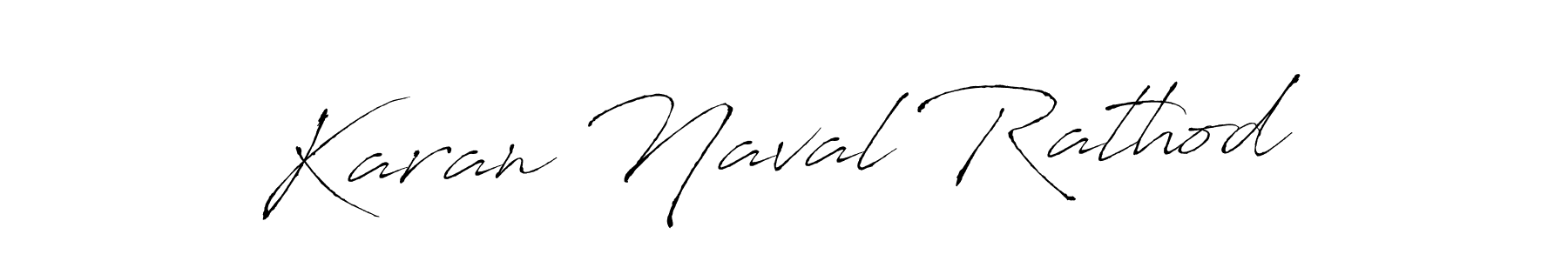 Make a beautiful signature design for name Karan Naval Rathod. With this signature (Antro_Vectra) style, you can create a handwritten signature for free. Karan Naval Rathod signature style 6 images and pictures png