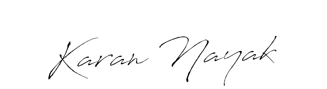 Make a beautiful signature design for name Karan Nayak. With this signature (Antro_Vectra) style, you can create a handwritten signature for free. Karan Nayak signature style 6 images and pictures png