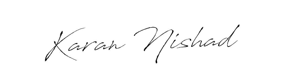 Use a signature maker to create a handwritten signature online. With this signature software, you can design (Antro_Vectra) your own signature for name Karan Nishad. Karan Nishad signature style 6 images and pictures png