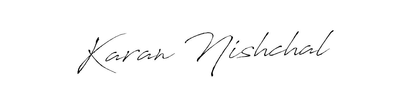 Make a short Karan Nishchal signature style. Manage your documents anywhere anytime using Antro_Vectra. Create and add eSignatures, submit forms, share and send files easily. Karan Nishchal signature style 6 images and pictures png