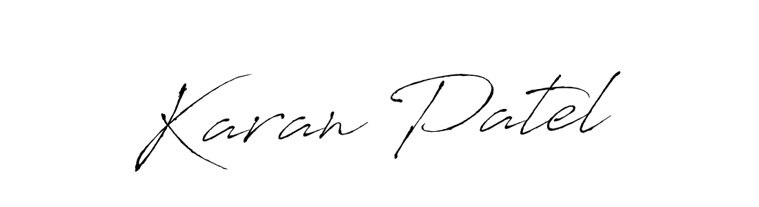 Use a signature maker to create a handwritten signature online. With this signature software, you can design (Antro_Vectra) your own signature for name Karan Patel. Karan Patel signature style 6 images and pictures png