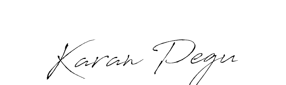 Create a beautiful signature design for name Karan Pegu. With this signature (Antro_Vectra) fonts, you can make a handwritten signature for free. Karan Pegu signature style 6 images and pictures png