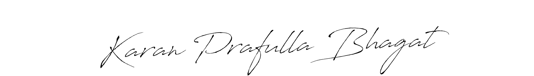 This is the best signature style for the Karan Prafulla Bhagat name. Also you like these signature font (Antro_Vectra). Mix name signature. Karan Prafulla Bhagat signature style 6 images and pictures png