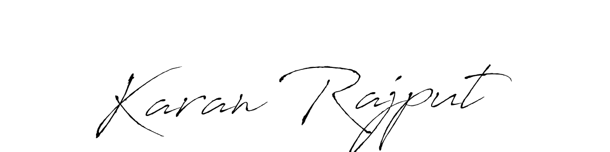 Design your own signature with our free online signature maker. With this signature software, you can create a handwritten (Antro_Vectra) signature for name Karan Rajput. Karan Rajput signature style 6 images and pictures png