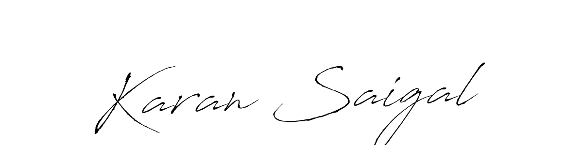 Antro_Vectra is a professional signature style that is perfect for those who want to add a touch of class to their signature. It is also a great choice for those who want to make their signature more unique. Get Karan Saigal name to fancy signature for free. Karan Saigal signature style 6 images and pictures png