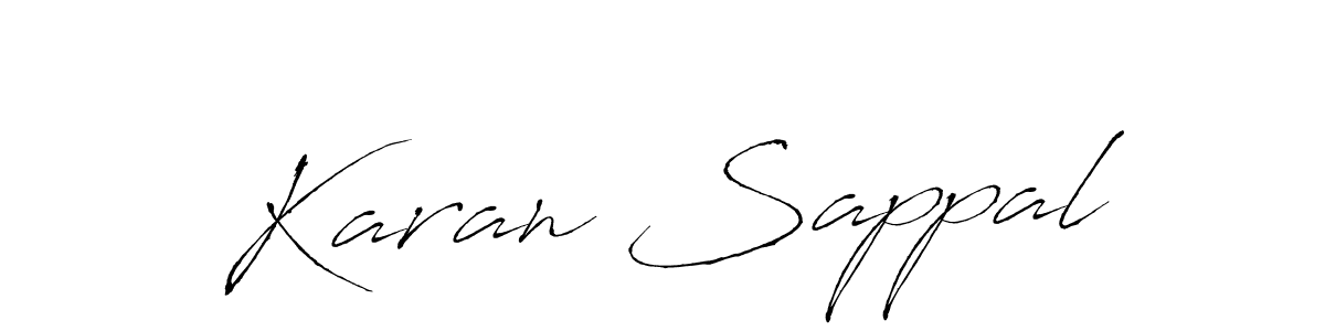 if you are searching for the best signature style for your name Karan Sappal. so please give up your signature search. here we have designed multiple signature styles  using Antro_Vectra. Karan Sappal signature style 6 images and pictures png