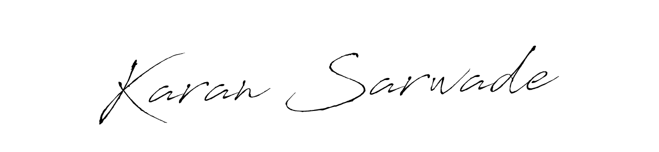 Use a signature maker to create a handwritten signature online. With this signature software, you can design (Antro_Vectra) your own signature for name Karan Sarwade. Karan Sarwade signature style 6 images and pictures png