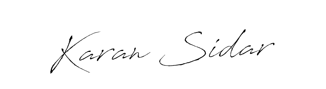 Also You can easily find your signature by using the search form. We will create Karan Sidar name handwritten signature images for you free of cost using Antro_Vectra sign style. Karan Sidar signature style 6 images and pictures png