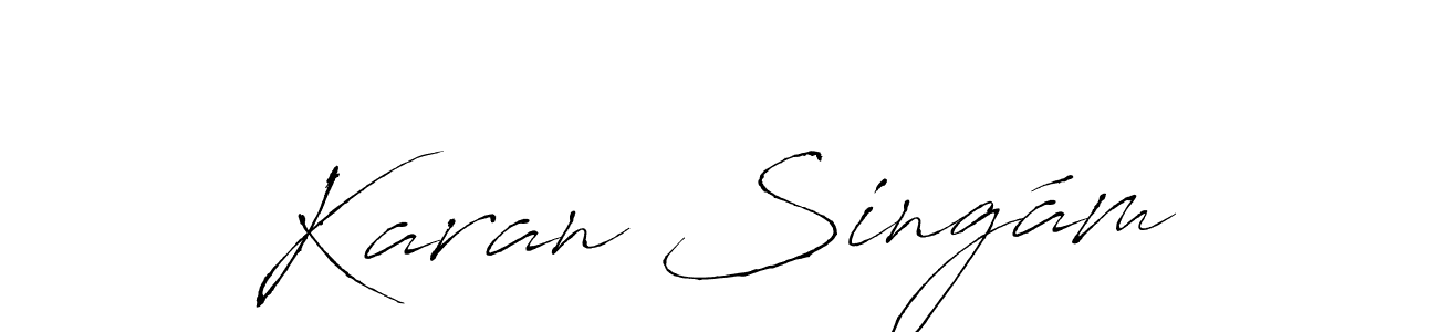 Similarly Antro_Vectra is the best handwritten signature design. Signature creator online .You can use it as an online autograph creator for name Karan Singám. Karan Singám signature style 6 images and pictures png