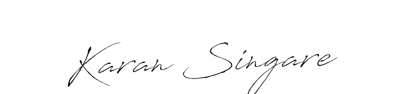 How to make Karan Singare signature? Antro_Vectra is a professional autograph style. Create handwritten signature for Karan Singare name. Karan Singare signature style 6 images and pictures png
