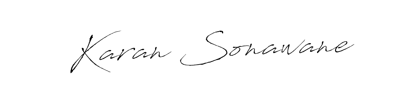 Also we have Karan Sonawane name is the best signature style. Create professional handwritten signature collection using Antro_Vectra autograph style. Karan Sonawane signature style 6 images and pictures png