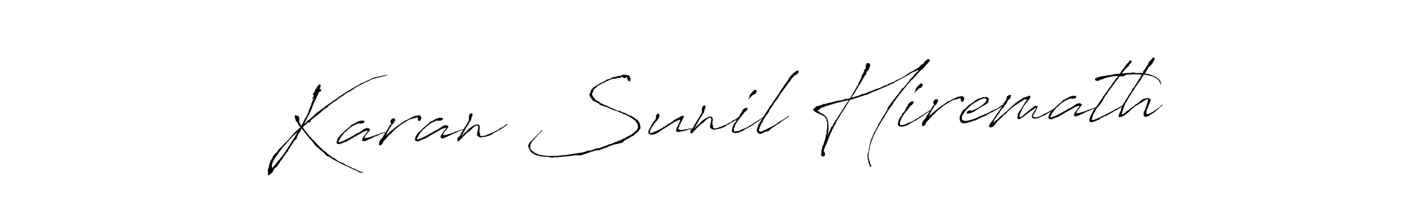 if you are searching for the best signature style for your name Karan Sunil Hiremath. so please give up your signature search. here we have designed multiple signature styles  using Antro_Vectra. Karan Sunil Hiremath signature style 6 images and pictures png
