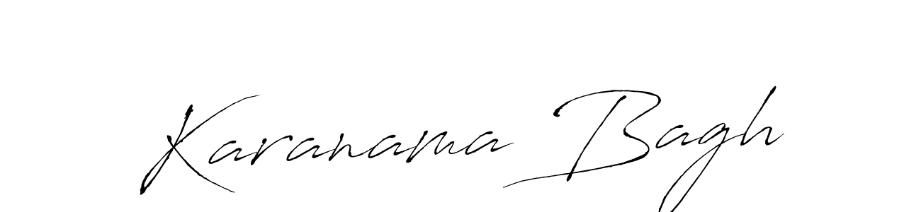 Design your own signature with our free online signature maker. With this signature software, you can create a handwritten (Antro_Vectra) signature for name Karanama Bagh. Karanama Bagh signature style 6 images and pictures png