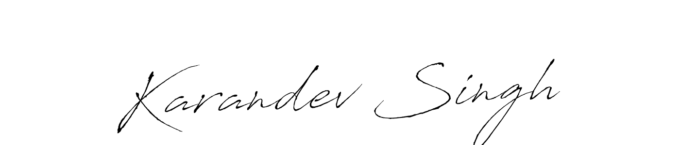 Design your own signature with our free online signature maker. With this signature software, you can create a handwritten (Antro_Vectra) signature for name Karandev Singh. Karandev Singh signature style 6 images and pictures png