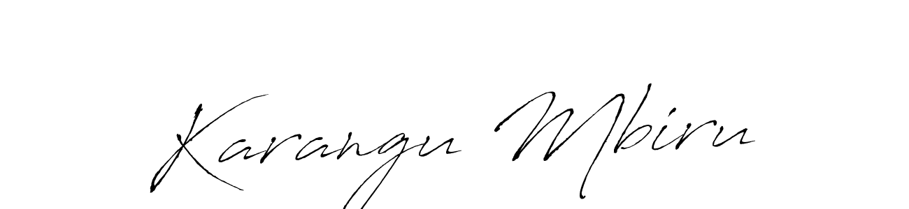 Once you've used our free online signature maker to create your best signature Antro_Vectra style, it's time to enjoy all of the benefits that Karangu Mbiru name signing documents. Karangu Mbiru signature style 6 images and pictures png