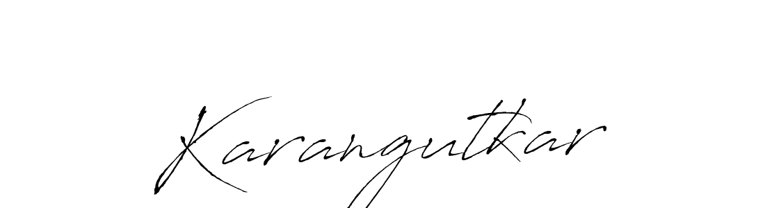 How to make Karangutkar signature? Antro_Vectra is a professional autograph style. Create handwritten signature for Karangutkar name. Karangutkar signature style 6 images and pictures png