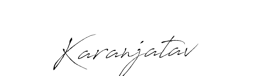 You should practise on your own different ways (Antro_Vectra) to write your name (Karanjatav) in signature. don't let someone else do it for you. Karanjatav signature style 6 images and pictures png