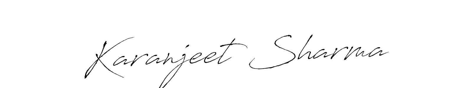 Similarly Antro_Vectra is the best handwritten signature design. Signature creator online .You can use it as an online autograph creator for name Karanjeet Sharma. Karanjeet Sharma signature style 6 images and pictures png