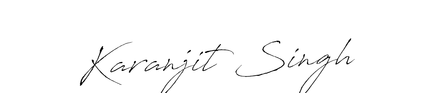 You should practise on your own different ways (Antro_Vectra) to write your name (Karanjit Singh) in signature. don't let someone else do it for you. Karanjit Singh signature style 6 images and pictures png