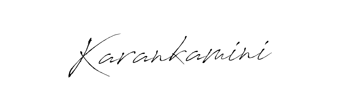 How to make Karankamini name signature. Use Antro_Vectra style for creating short signs online. This is the latest handwritten sign. Karankamini signature style 6 images and pictures png