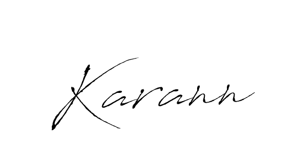 Karann stylish signature style. Best Handwritten Sign (Antro_Vectra) for my name. Handwritten Signature Collection Ideas for my name Karann. Karann signature style 6 images and pictures png