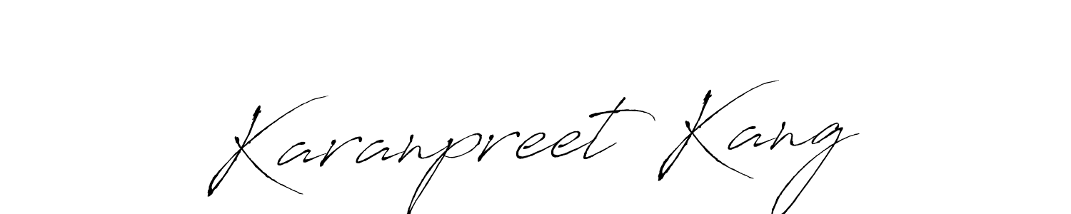 Design your own signature with our free online signature maker. With this signature software, you can create a handwritten (Antro_Vectra) signature for name Karanpreet Kang. Karanpreet Kang signature style 6 images and pictures png