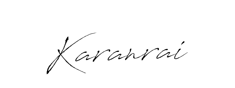 How to make Karanrai name signature. Use Antro_Vectra style for creating short signs online. This is the latest handwritten sign. Karanrai signature style 6 images and pictures png