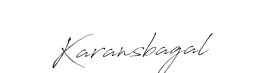 Use a signature maker to create a handwritten signature online. With this signature software, you can design (Antro_Vectra) your own signature for name Karansbagal. Karansbagal signature style 6 images and pictures png