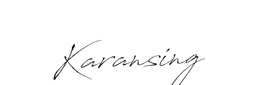 The best way (Antro_Vectra) to make a short signature is to pick only two or three words in your name. The name Karansing include a total of six letters. For converting this name. Karansing signature style 6 images and pictures png