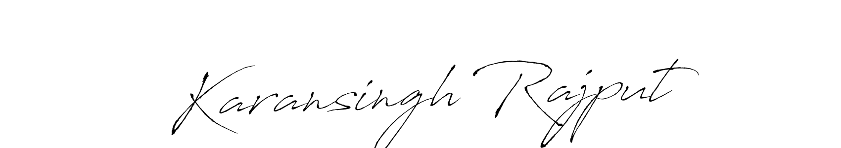 Create a beautiful signature design for name Karansingh Rajput. With this signature (Antro_Vectra) fonts, you can make a handwritten signature for free. Karansingh Rajput signature style 6 images and pictures png