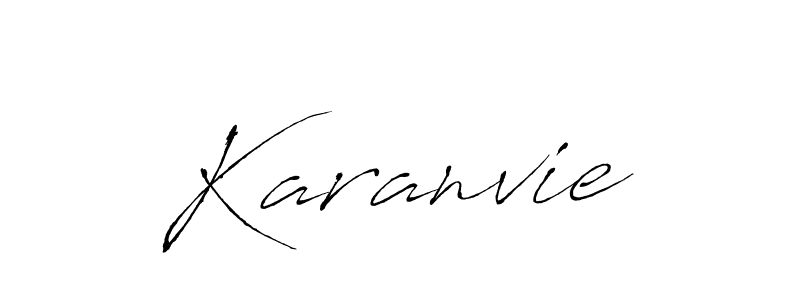 How to make Karanvie signature? Antro_Vectra is a professional autograph style. Create handwritten signature for Karanvie name. Karanvie signature style 6 images and pictures png