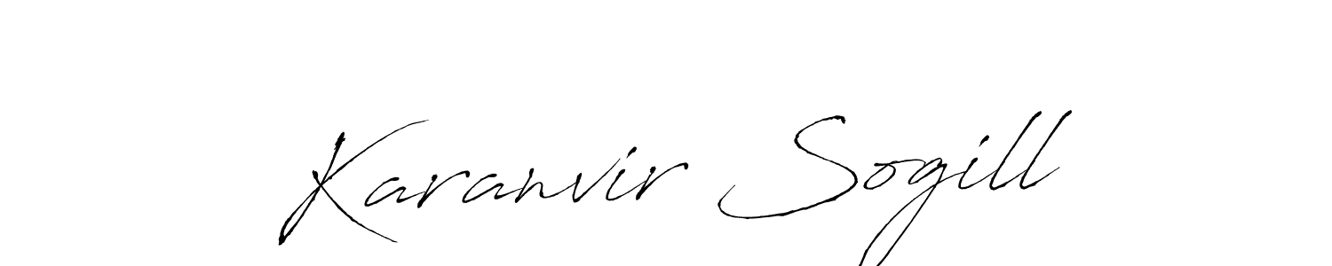 Use a signature maker to create a handwritten signature online. With this signature software, you can design (Antro_Vectra) your own signature for name Karanvir Sogill. Karanvir Sogill signature style 6 images and pictures png