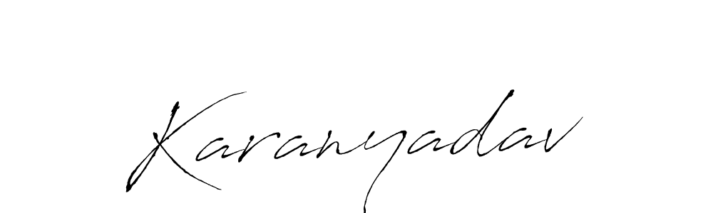 You should practise on your own different ways (Antro_Vectra) to write your name (Karanyadav) in signature. don't let someone else do it for you. Karanyadav signature style 6 images and pictures png