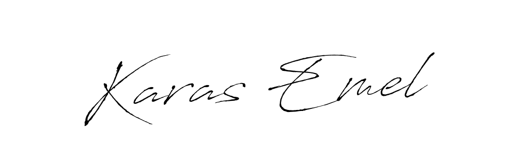 Similarly Antro_Vectra is the best handwritten signature design. Signature creator online .You can use it as an online autograph creator for name Karas Emel. Karas Emel signature style 6 images and pictures png